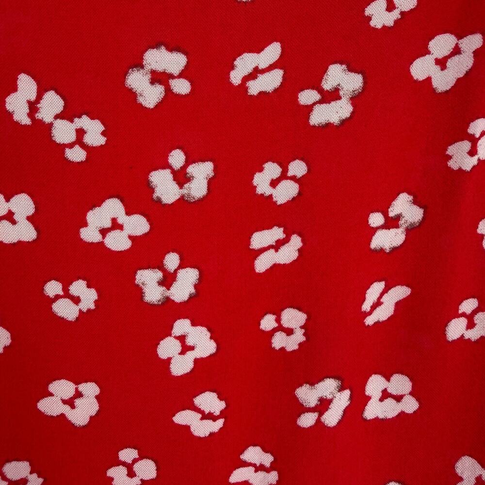 SERAPHINE Nursing Blouse Top Red White Polka Dot Size 14 New Mom Maternity - Picture 9 of 13